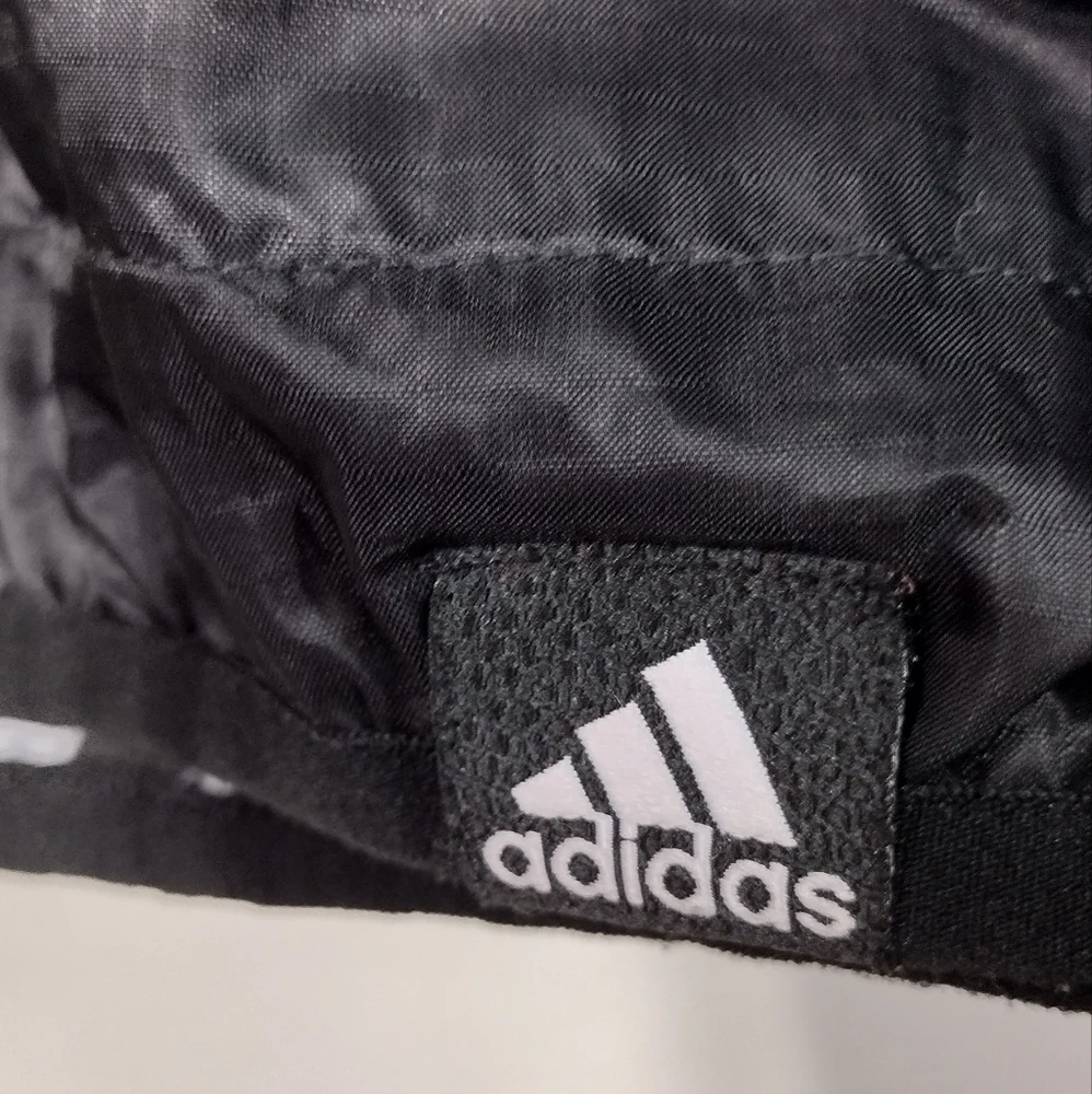 Vintage Adidas Reversible Anorak Jacket Men S Black Zebra Sporty Athletic - Picture 7 of 10